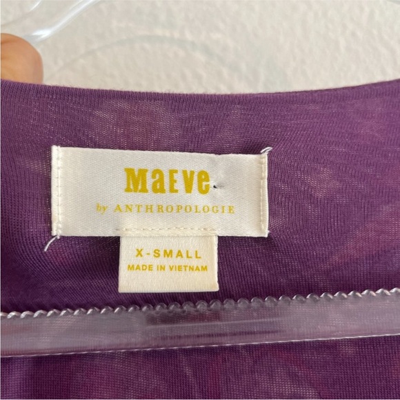 Anthropologie Purple and Orange Floral Midi Dress - Picture 3 of 12